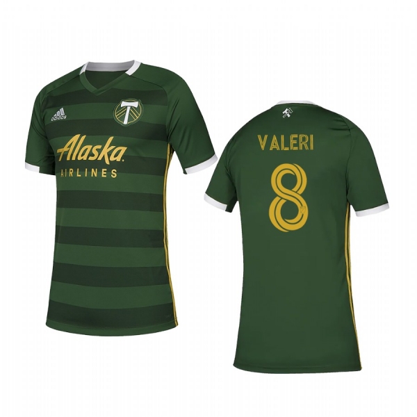 Youth Portland Timbers Diego Valeri Green Primary Short Sleeve Jersey 2020