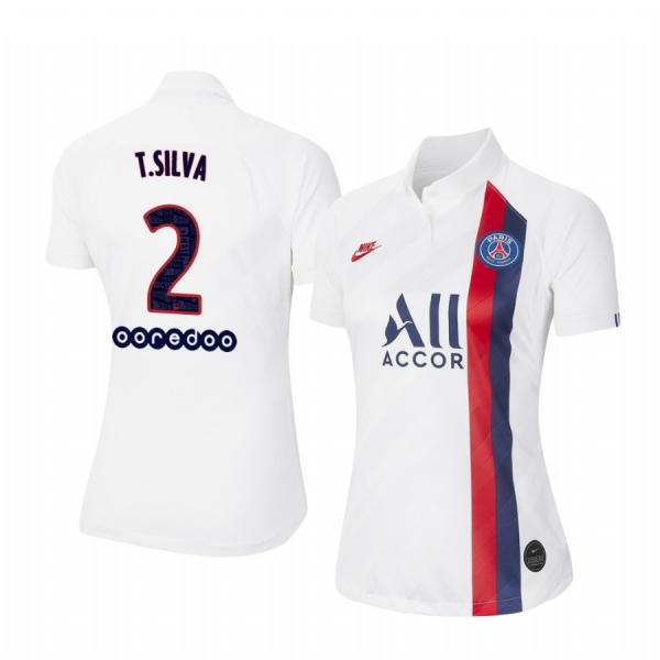 Women's Paris Saint-Germain Thiago Silva Jersey Alternate Third 19-20