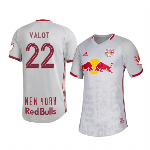 Florian Valot New York Red Bulls White 2020 Primary Men's Authentic Short Sleeve Jersey