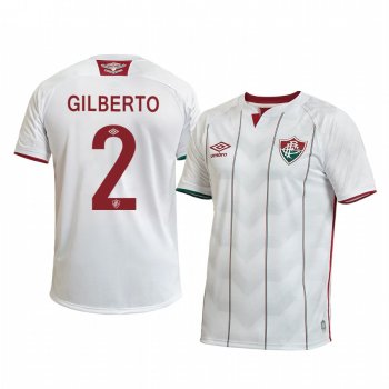 Fluminense Gilberto 2020 Away Men's White Short Sleeve Jersey