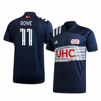 Kelyn Rowe New England Revolution 2020-21 Home Men's Navy Short Sleeve Jersey