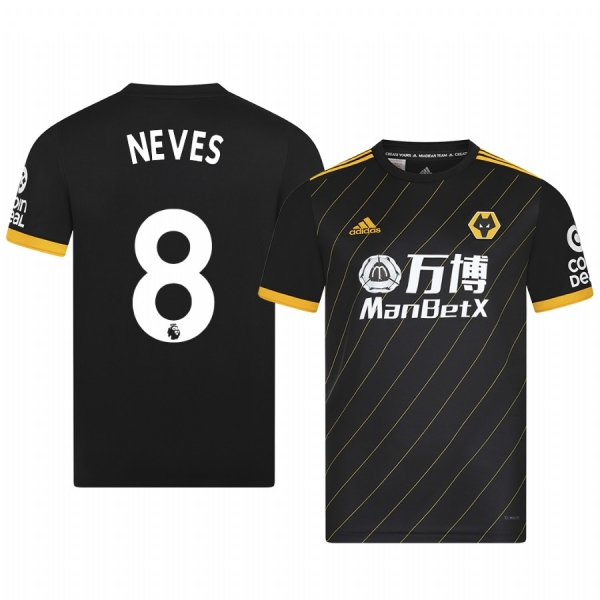 Ruben Neves Wolverhampton Wanderers Away Men's Short Sleeve Jersey 19-20