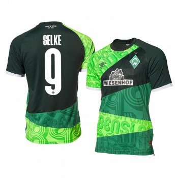 Davie Selke Werder Bremen Green 120-Years Anniversary Men's Short Sleeve Jersey