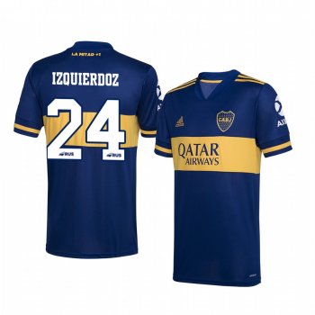 Carlos Izquierdoz Boca Juniors 2020-21 Navy Home Official Jersey Men's