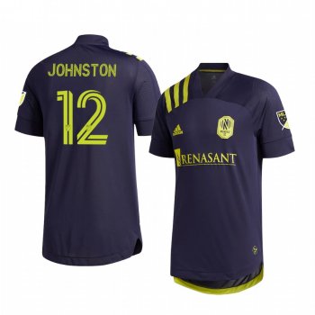 Nashville SC Alistair Johnston Away Men's Authentic Short Sleeve Jersey 2020