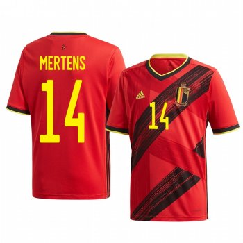 Belgium Dries Mertens Men's 2020 Home Authentic Short Sleeve Jersey