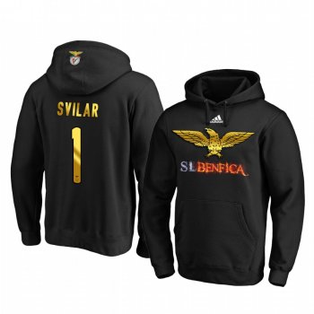 Mile Svilar Benfica Black Gold Logo Pullover Hoodie