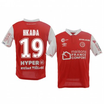 Men's Stade de Reims Timothé Nkada Home Jersey 19-20