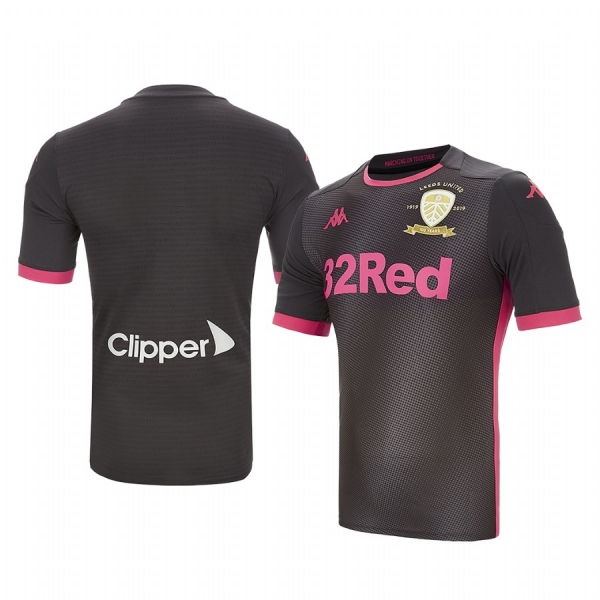 Leeds United Away Black 100 Year Crest Jersey