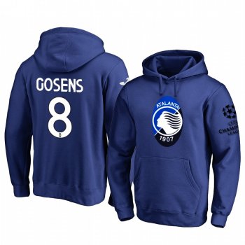 Robin Gosens Atalanta Team Logo Royal 2020 UEFA Champion League Pullover Hoodie