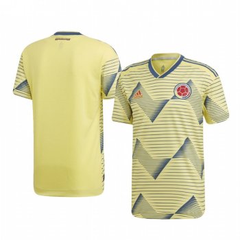 Colombia Custom Men's 2019 Home Replica Short Sleeve Jersey