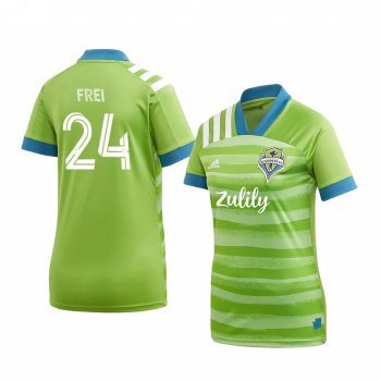 Women's Seattle Sounders FC Stefan Frei Green Forever Short Sleeve Jersey 2020