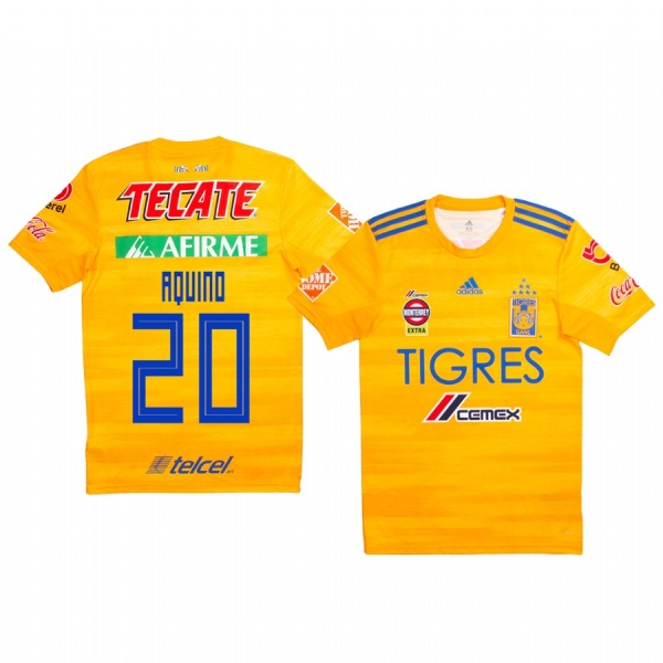 Tigres UANL Javier Aquino Home Men's Jersey 19-20