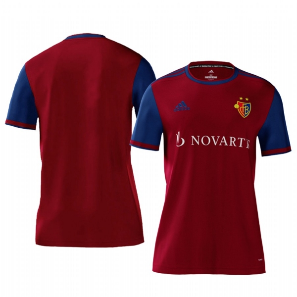 Basel Men's Red Home Short Sleeve Jersey 19-20