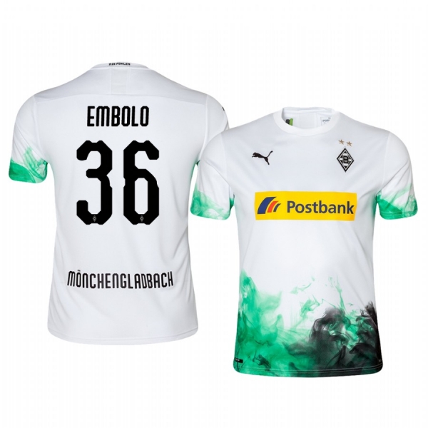 Men's Borussia Monchengladbach Breel Embolo Home Jersey 19-20