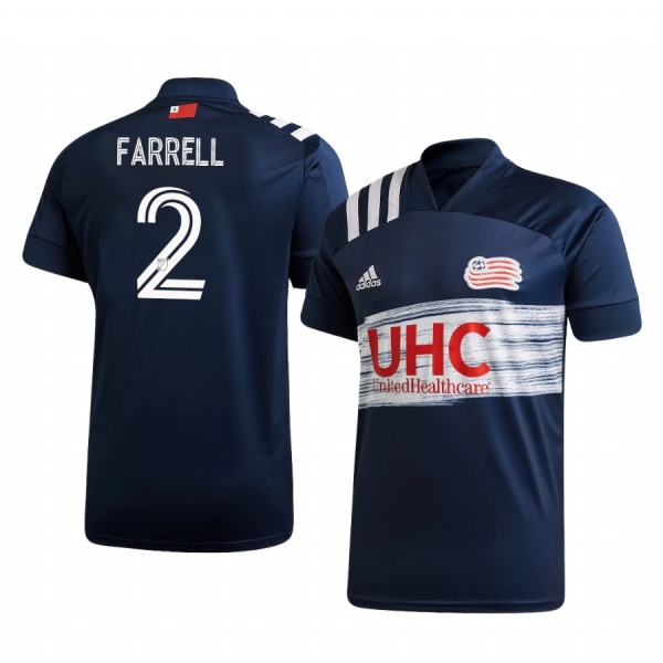 Andrew Farrell New England Revolution 2020-21 Home Men's Navy Short Sleeve Jersey