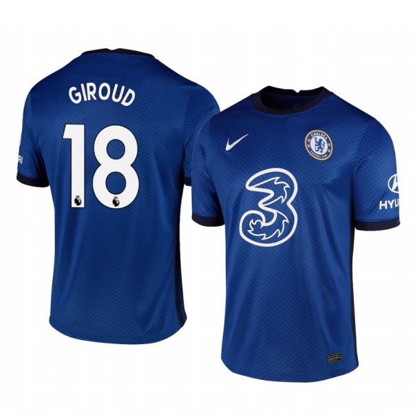 Olivier Giroud Chelsea 2020 Home Replica Short Sleeve Jersey