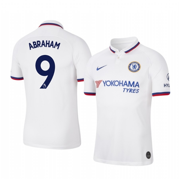 Chelsea Tammy Abraham Men's White Away Short Sleeve Jersey 19-20