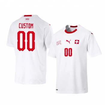 2018 World Cup Switzerland Custom Men's Away Official Jersey