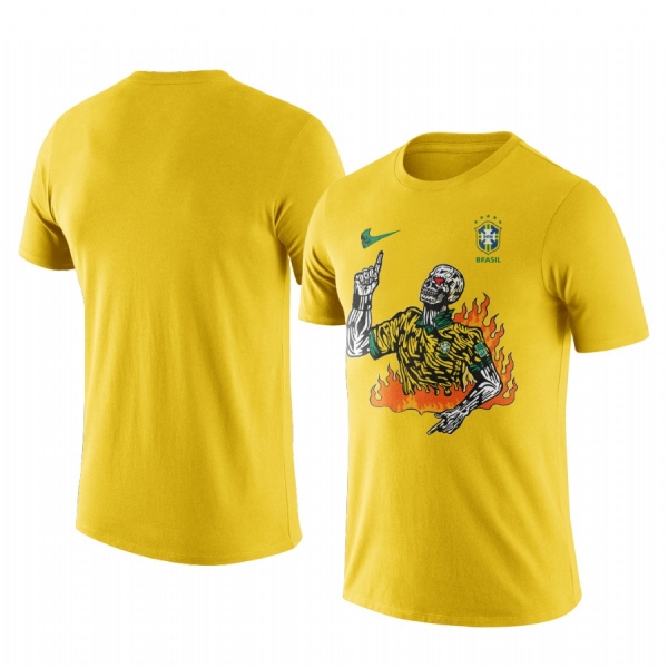 Brazil Football x Warren Lotas Yellow Short Sleeve T-Shirt