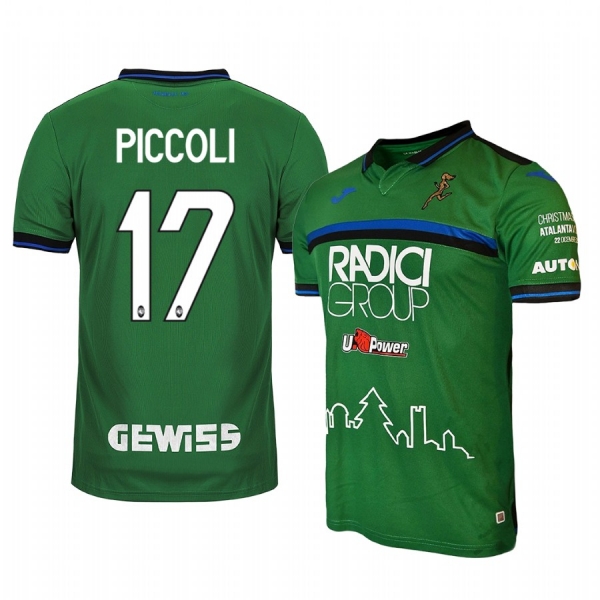 Youth Roberto Piccoli Atalanta 19-20 Christmas Edition Green Short Sleeve Jersey