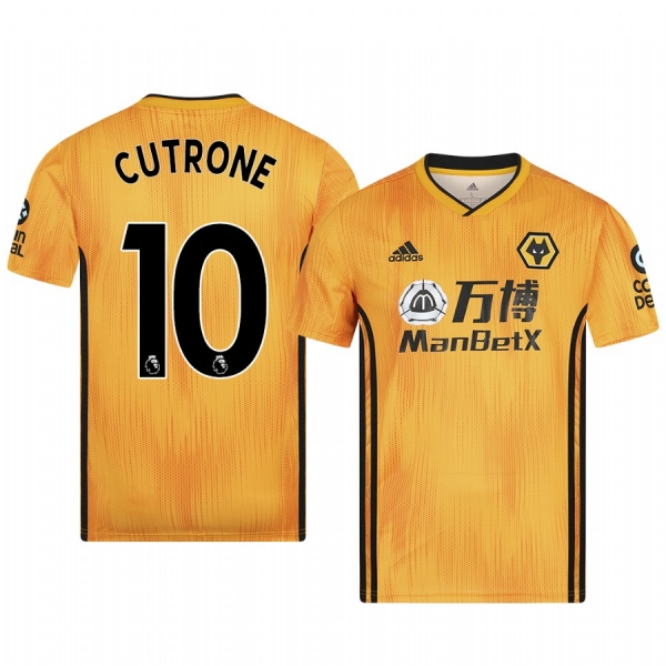 Men's Patrick Cutrone Wolverhampton Wanderers Home Authentic Jersey 19-20