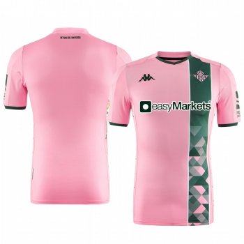 Real Betis Men's Pink Third Short Sleeve Jersey 19-20