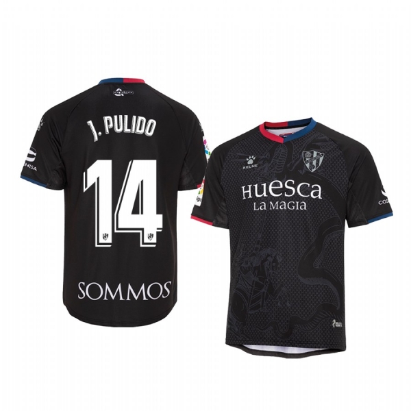 Jorge Pulido SD Huesca Third White Short Sleeve Jersey