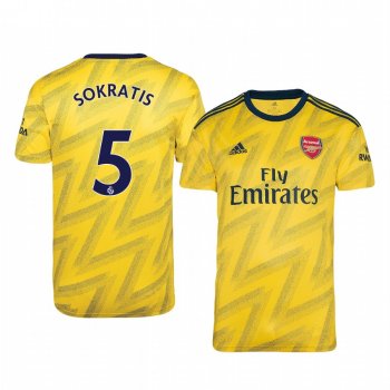 Sokratis Papastathopoulos Arsenal Away Men's Short Sleeve Jersey 19-20