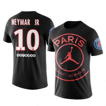 Men's Neymar JR Paris Saint-Germain Club Team Logo Short Sleeve T-shirt