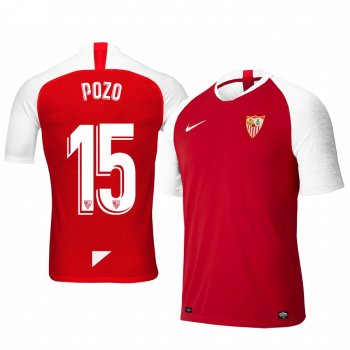 Youth Alejandro Pozo Sevilla 19-20 Away Red Short Sleeve Jersey