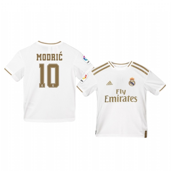 Youth Luka Modric Real Madrid 19-20 Home Jersey