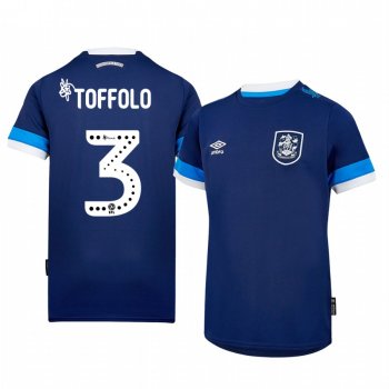 Huddersfield Town Harry Toffolo 19-20 Away Men's Navy Short Sleeve Jersey