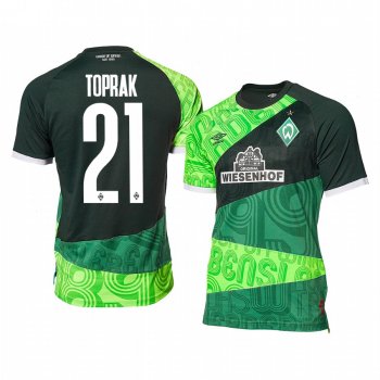 Omer Toprak Werder Bremen Green 120-Years Anniversary Men's Short Sleeve Jersey