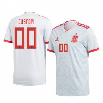 2018 World Cup Spain Custom Men's Away Official Jersey