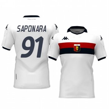 Riccardo Saponara Genoa 19-20 Away Short Sleeve Jersey