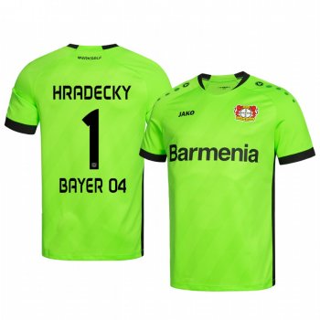 19-20 Bayer Leverkusen Lukas Hradecky Green Goalkeeper Official Jersey Men's