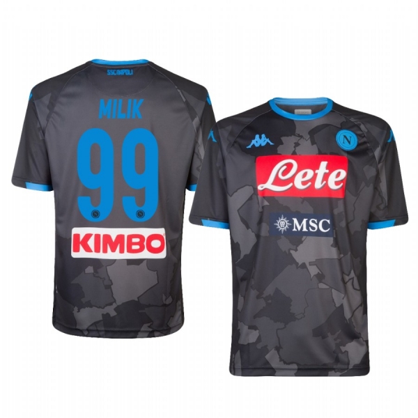 Youth Arkadiusz Milik SSC Napoli 19-20 Fourth Black Camo District Jersey