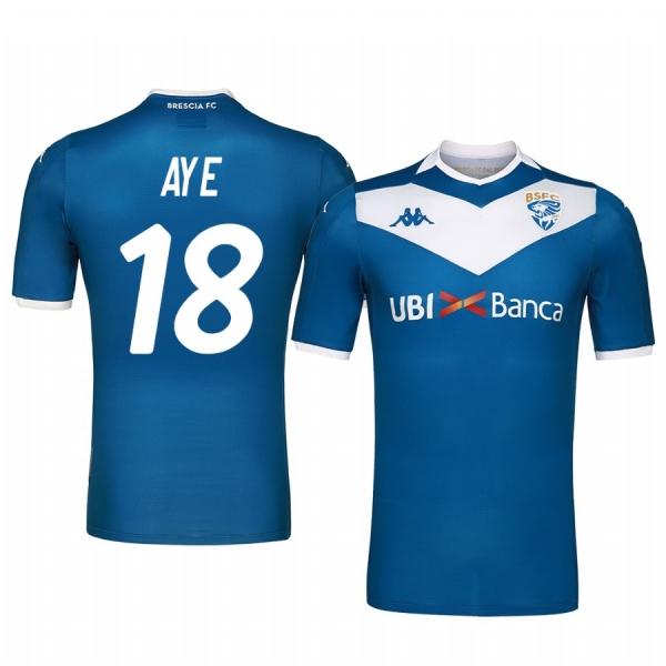 Brescia Calcio Florian Aye 19-20 Home Men's Short Sleeve Jersey