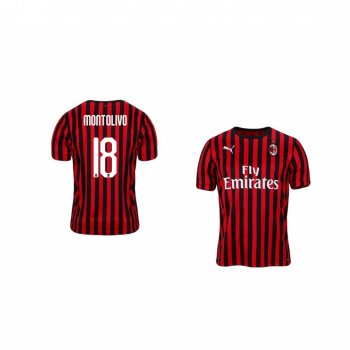 Youth Riccardo Montolivo AC Milan 19-20 Home Jersey