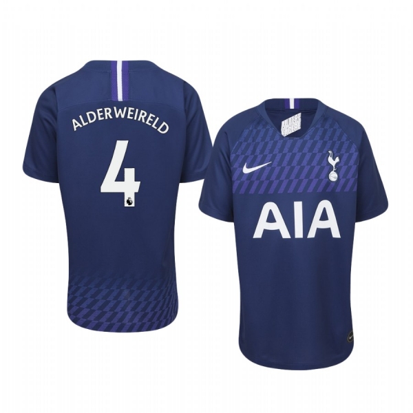 Youth Toby Alderweireld Tottenham Hotspur 19-20 Away Navy Short Sleeve Jersey