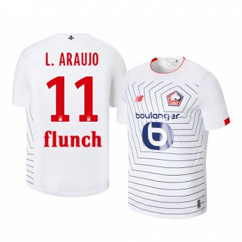 Luiz Araujo Lille OSC 19-20 Third Men's White Short Sleeve Jersey