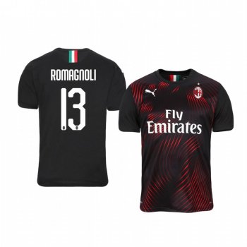 Youth AC Milan Alessio Romagnoli Jersey Alternate Third 19-20