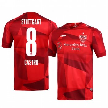 VfB Stuttgart Gonzalo Castro Men's 19-20 Away Replica Short Sleeve Jersey