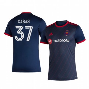 Javier Casas Chicago Fire 2020 Home Replica Short Sleeve Jersey