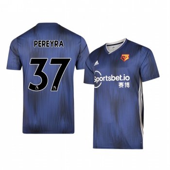 Roberto Pereyra Watford Away Men's Short Sleeve Jersey 19-20