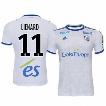 Dimitri Lienard Strasbourg 19-20 White Away Replica Jersey Men's