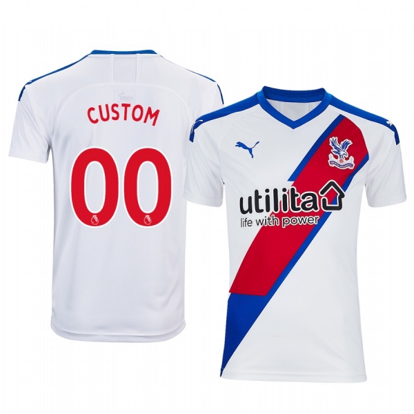 Custom Crystal Palace Third White Alternate Jersey