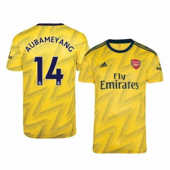 Pierre-Emerick Aubameyang Arsenal Away Men's Short Sleeve Jersey 19-20