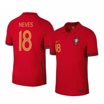 Ruben Neves Portugal 2020 Red Home Men's Short Sleeve Jersey